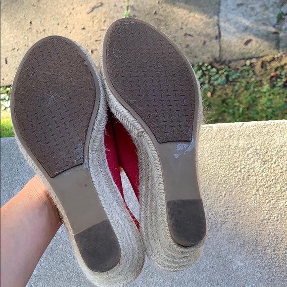 Karen Scott red espadrilles size 8.5 - Picture 3 of 5